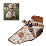 Dog Coat for Medium Dogs,Waterproof Dog Winter Jacket with Harness Built in Puppy Cold Weather Coats Reflective Pet Vest