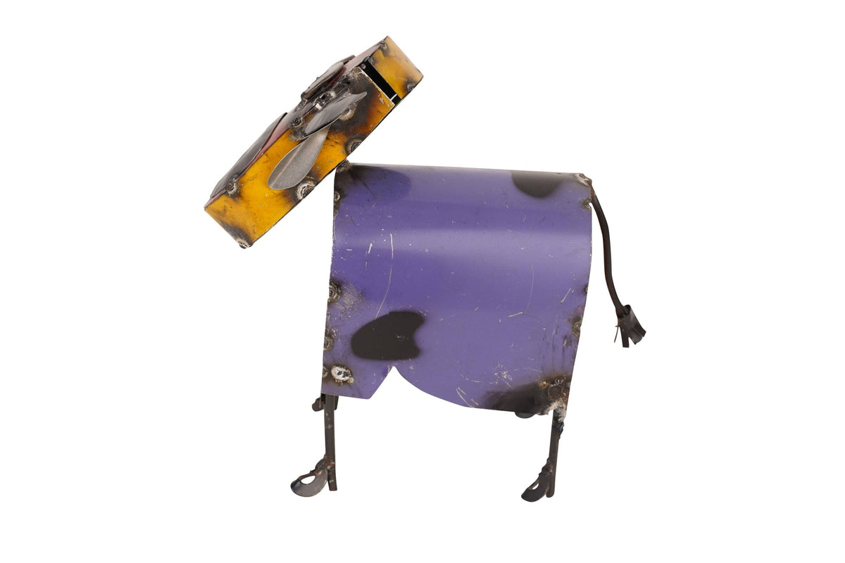 Colorful Metal Cow-Garden-Yard Art-Farmhouse-Colorful Cow