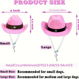 Western Cowboy Pet Hat Two-Piece Western Cowboy Style Pet Hat and Scarf Neck Gaiter | Machine Washable, Four-Season Polyester Knit Accessories, Suitable for Dogs and Cats - Breed-Specific Design with Drawstring