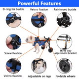 Adjustable Dog Wheelchairs for Back Legs Dog Wheelchair Cart for Hip Support Mobility Aids for Small Pets Hind Limbs