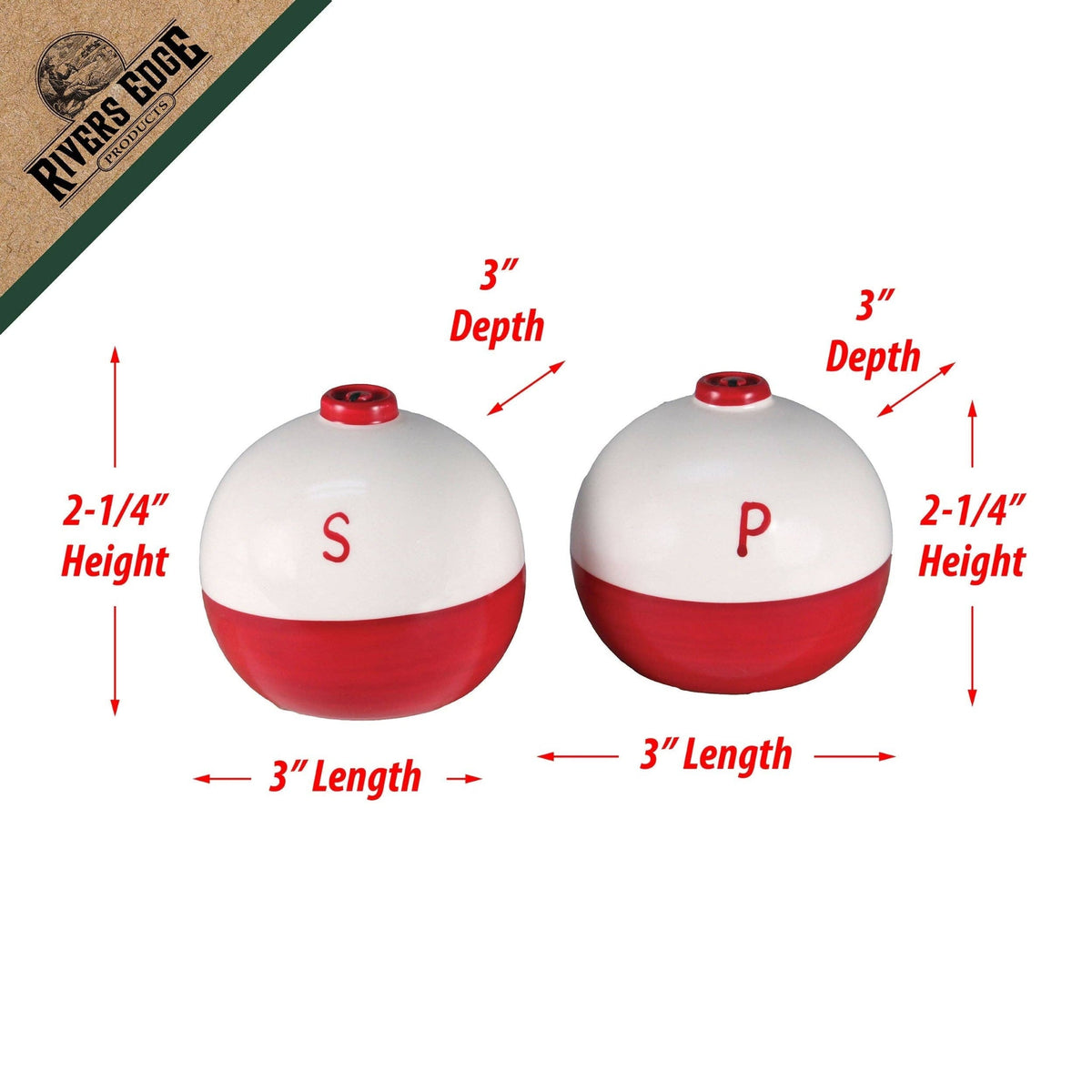 Salt and Pepper Shakers-Bobber