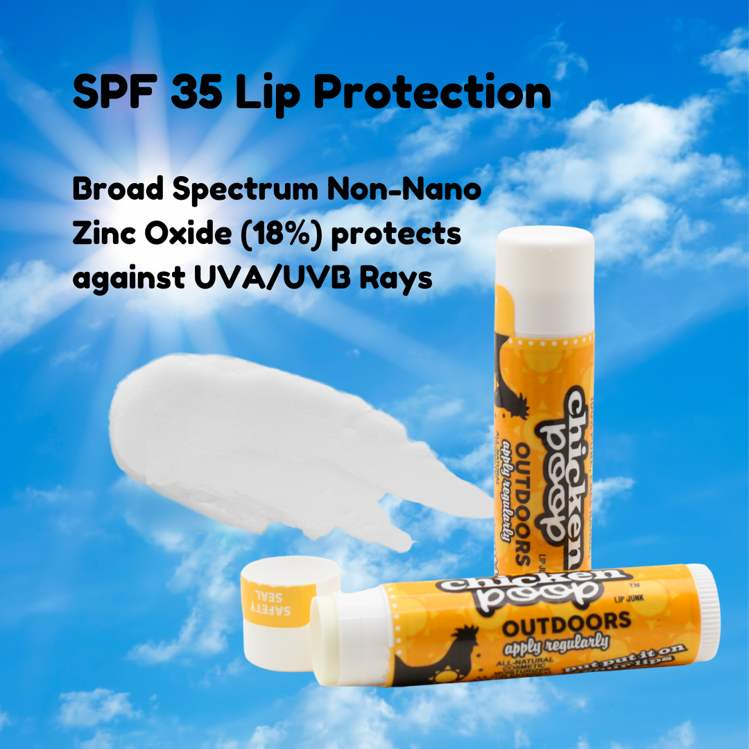 Chicken Poop® SPF 35 SUNSCREEN Lip Balm, 24ct CHICKEN
