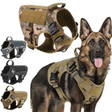 Arnés militar para perros grandes, chaleco de entrenamiento para pastor alemán K9 Malinois, arnés táctico para perros y correa, accesorios para perros