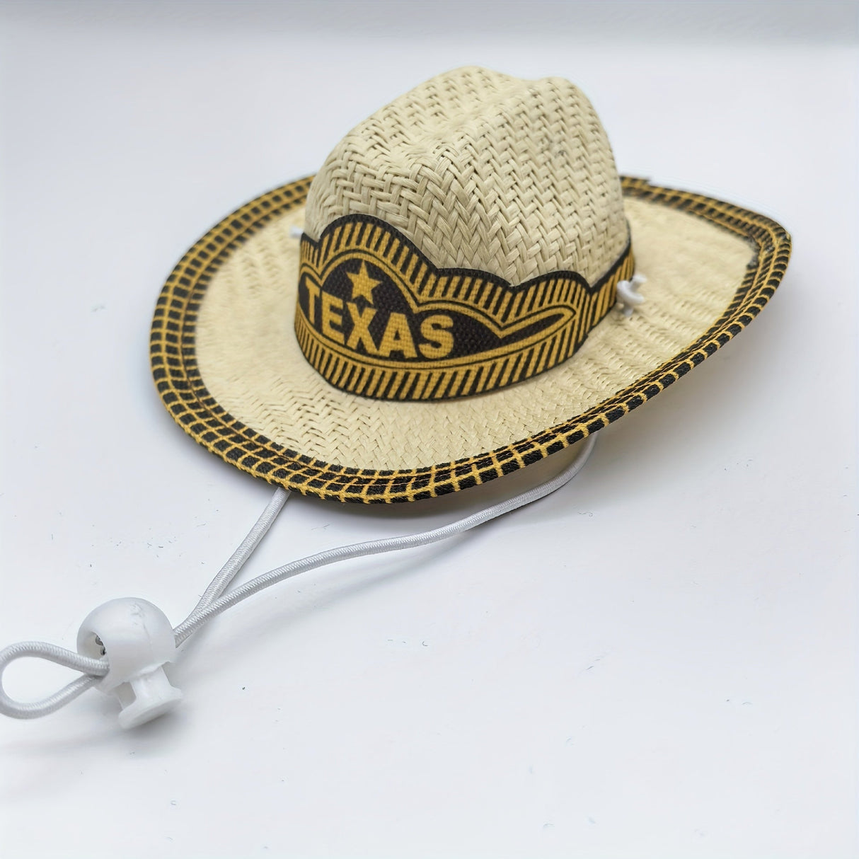 Adjustable PET Cowboy Hat for Cats & Dogs - Perfect for Holiday Parties & Outings, All-Season Polyester