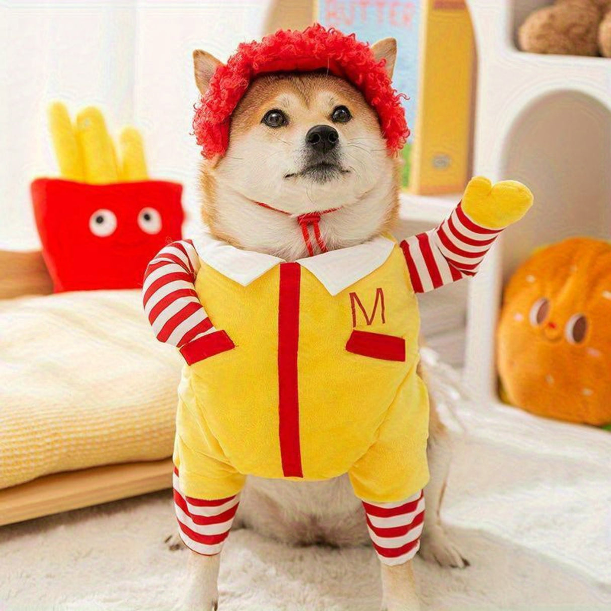 1pc Halloween Costume - for Medium to Large Dogs, Warm Polyester Dog Suit with Zipper Front, Cute Pet Outfit for Halloween Parties, Photo Shoots, Themed Events - Easy On/Off & Secure Fit, Halloween Clothes, Fun Design, Durabl