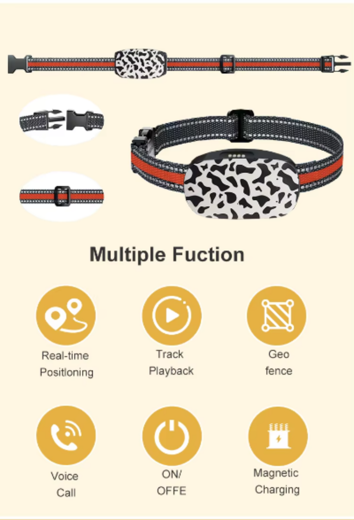 Collar rastreador inteligente para mascotas, resistente al agua, dispositivo de seguimiento GPS 4G, collar vibrador con localizador GPS para rastrear perros y gatos