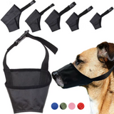 Bozal para perros S-XXL Bozal de cubierta suave para perros pequeños, medianos y grandes Bozal protector contra mordeduras y masticaciones con correa ajustable 