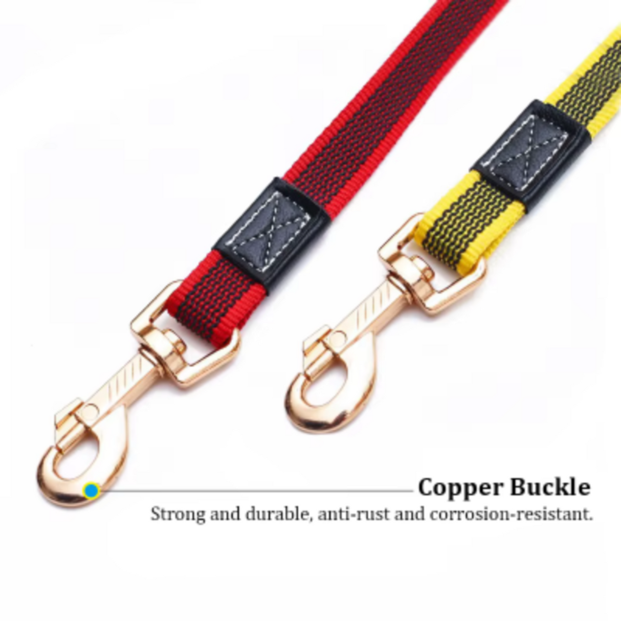 150cm Durable Dog Leash Pet Lead Non-Slip Rubber Pet Training Leash for Medium Large Dogs Outdoor Walking Dog Traction Rope