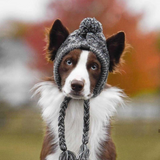 Gorros de invierno cálidos para perros, resistentes al viento, tejidos, para bulldog francés, para chihuahua, con bola esponjosa, accesorios para cachorros 