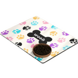 Non-slip Pet Mat for cat Color Pet Food Mat Pet Bowl Drinking Water Pad Dog Feeding Mat