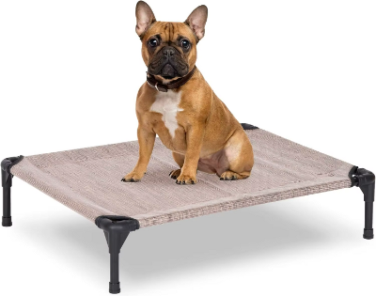 Cama elevada para perros al aire libre: cama elevada para perros grandes, cama impermeable para perros, fácil de montar, cama elevada refrescante para perros