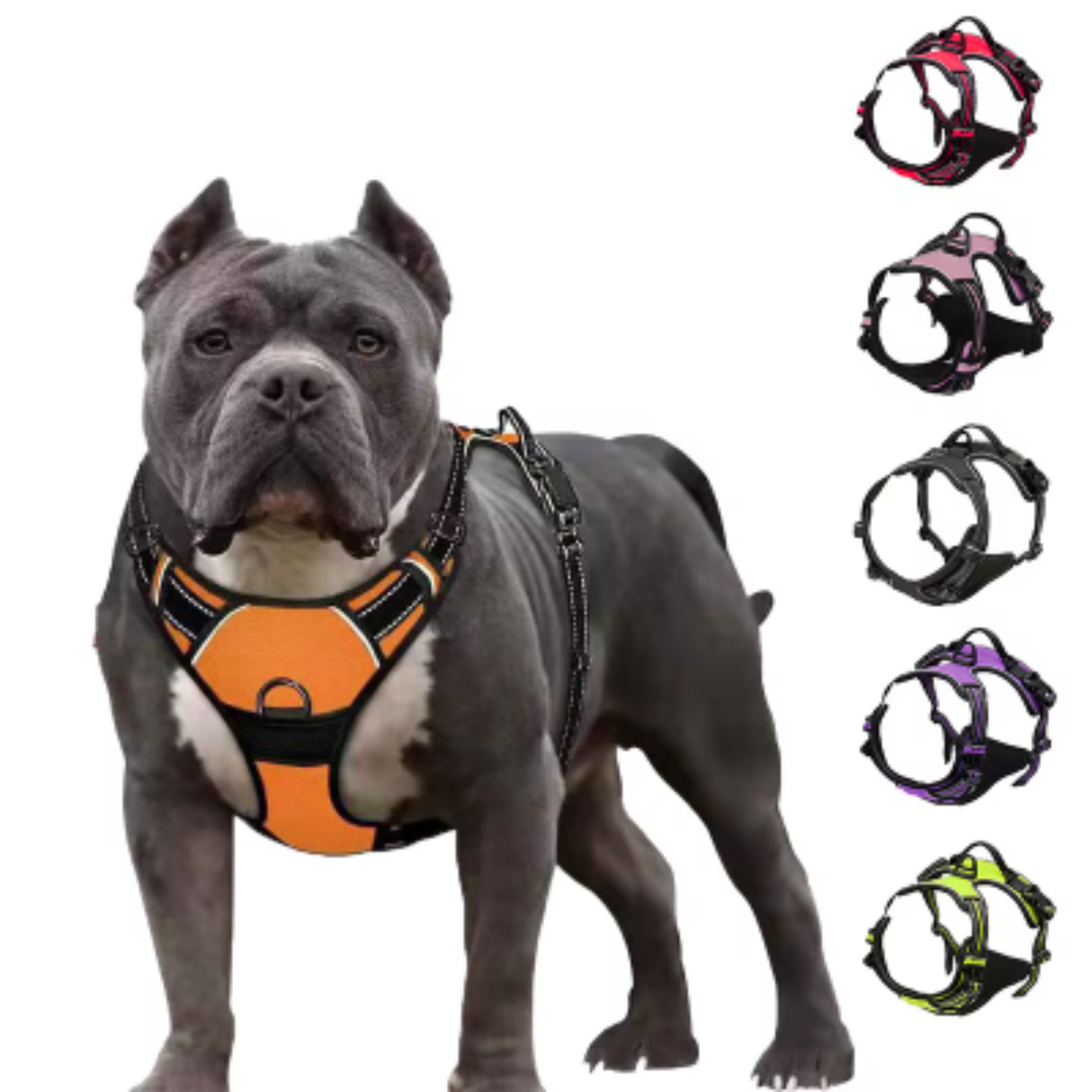 Reflective Adjustable Pet Dog Harness, Breathable Vest, Chest Strap, Small, Medium, Large Dogs Collar