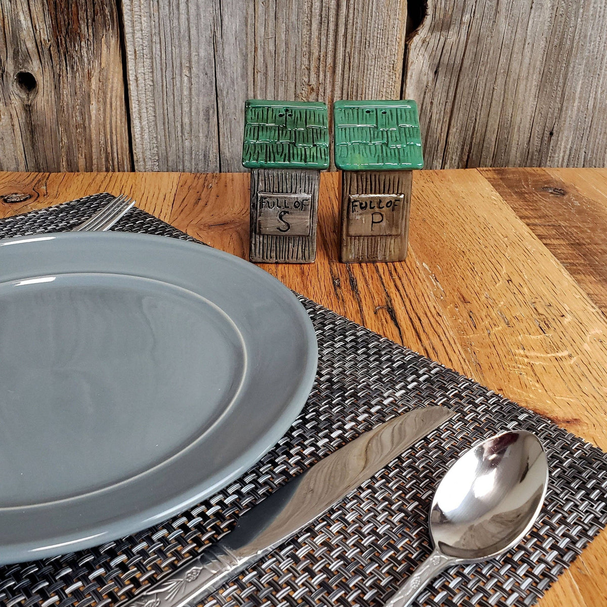 Salt and Pepper Shakers-Outhouse