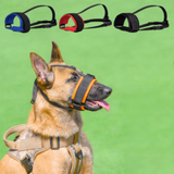 Soft Nylon Dog Muzzle Adjustable Anti-biting Training Breathable Stop Barking Mouth Cover Pet Supplies for Medium Large Dogs