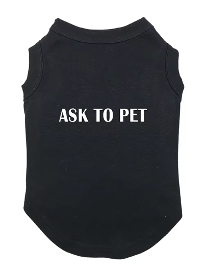 Ropa para perros con estampado de letras de verano, chaleco para perros, no emocional, para entrenar, camiseta pequeña y mediana, ropa para mascotas chihuahua