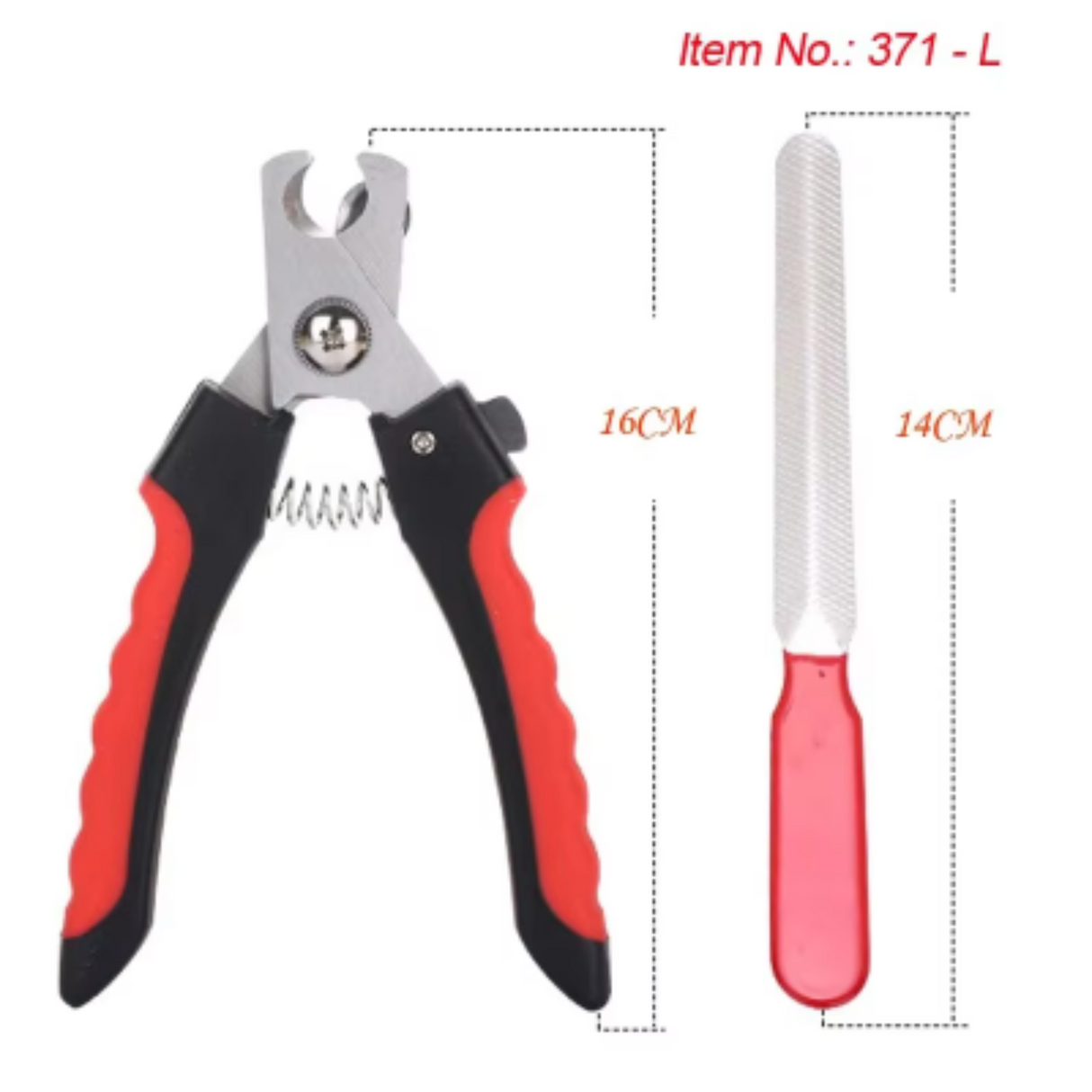 Pet Nail Clippers with Sickle Large Dog Nail Clippers Nail Clippers Multifunctional Teddy Cat Stainless Steel Grooming Scissors