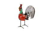 Rudy the  Rooster Recycled Metal Mini Rooster-WH-10x12H-Rooster-Mini