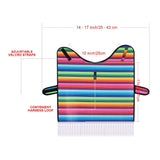 Dog Sombrero Hat Pet Serape Poncho Costume Funny Dog Costume Multicolor Adjustable Mexican Dog Straw Hat Chihuahua Clothes (Small)